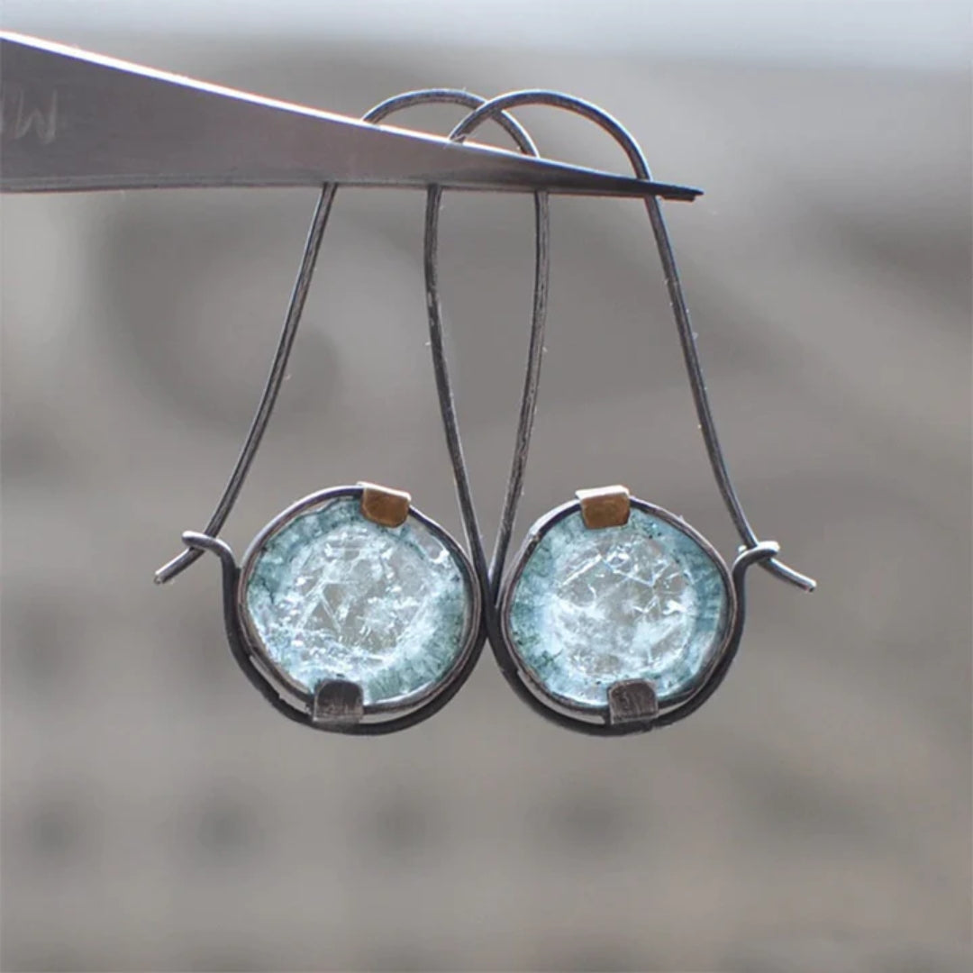 Aretes Cristal Lunar Vintage