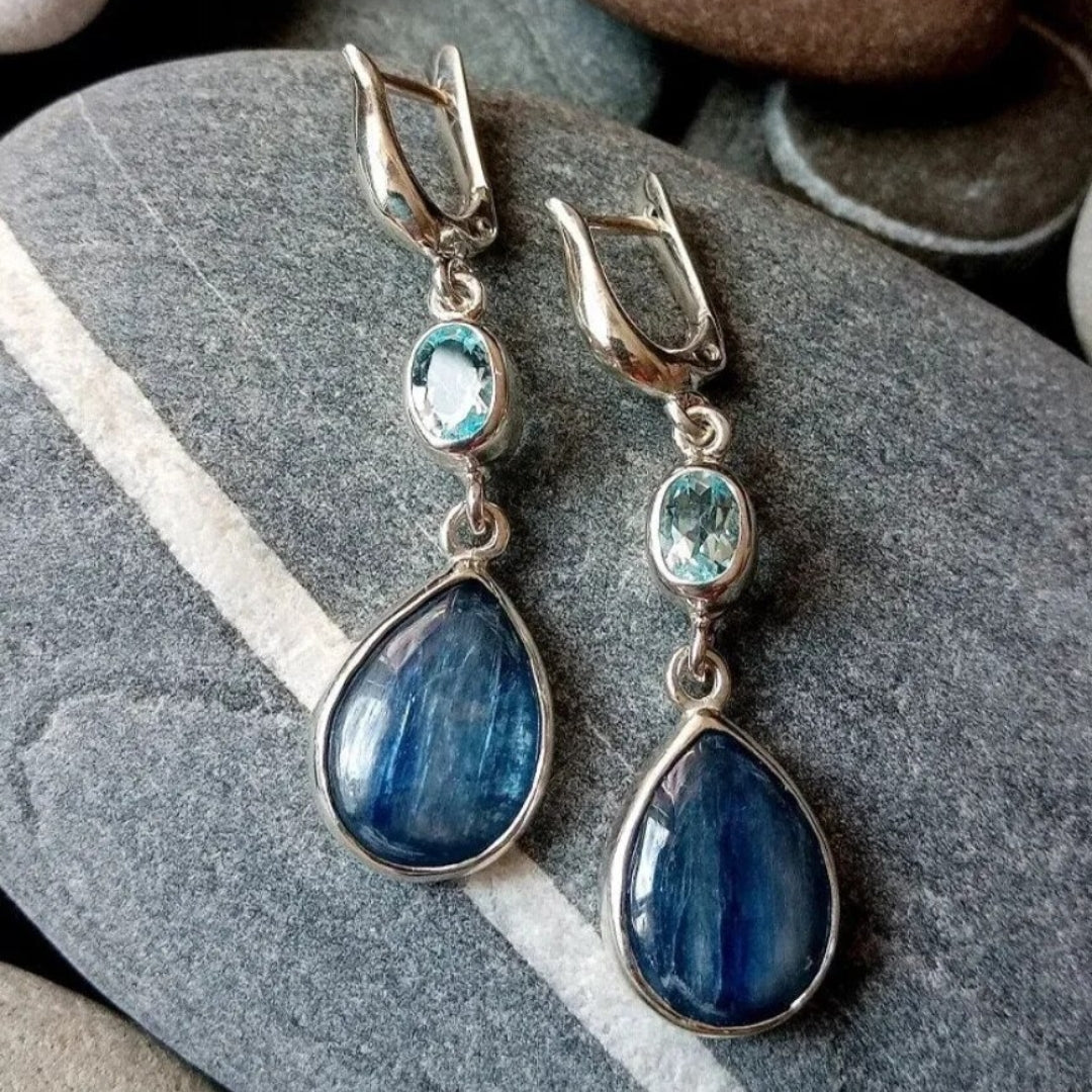 Aretes Azules Vintage