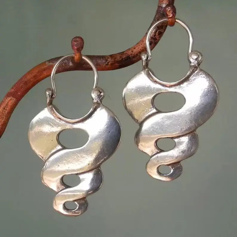 Aretes Espiral en Plata Vintage