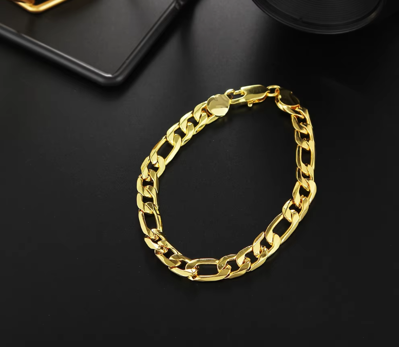 Pulsera Clásica Primera Calidad en Oro 18k