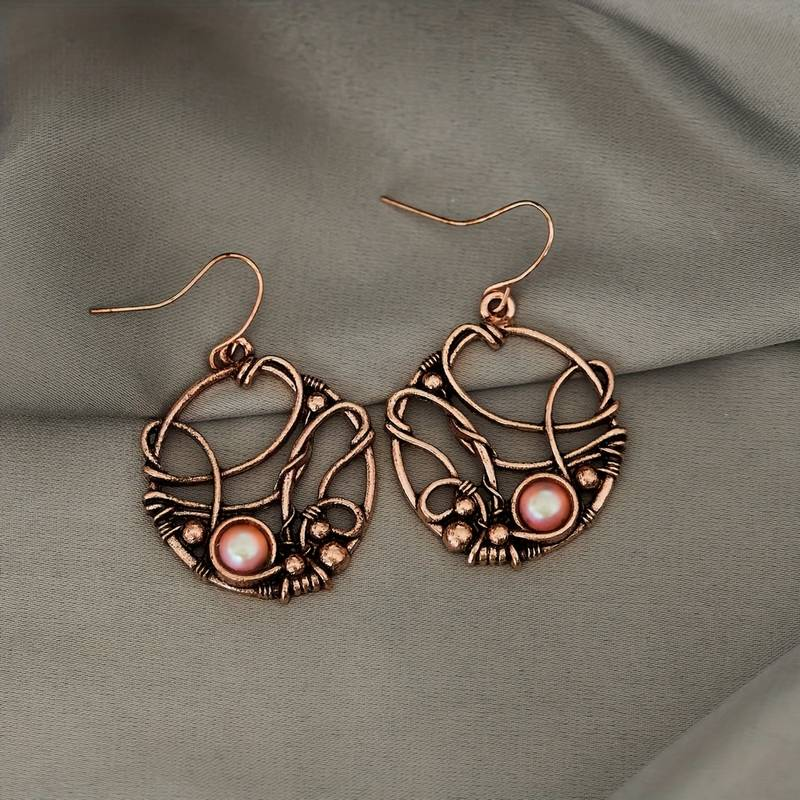 Aretes Bronceados Vintage