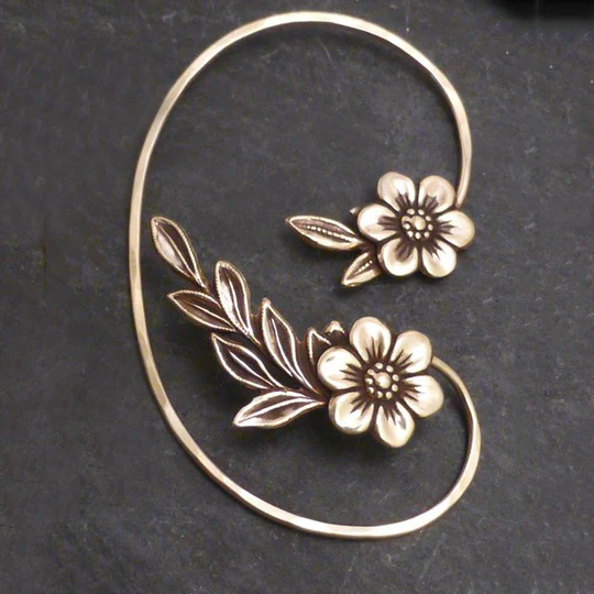 Aretes Vintage Florales en Plata