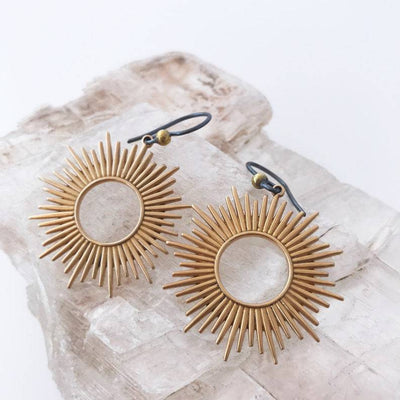 Aretes Solar Vintage en Oro