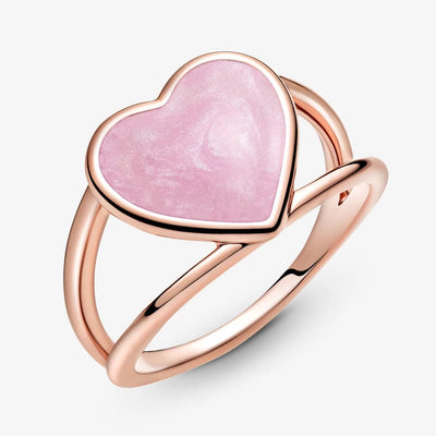 Anillo Corazón de Amor en Plata Rose 925