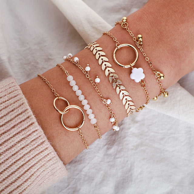 Pack 6 Pulseras Boho Bellas