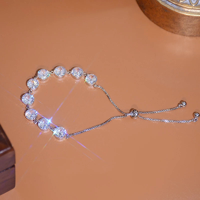 Pulsera de Lujo de Circonitas en Plata