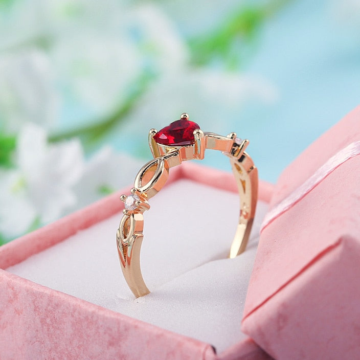 Anillo Cristal del Amor en Oro