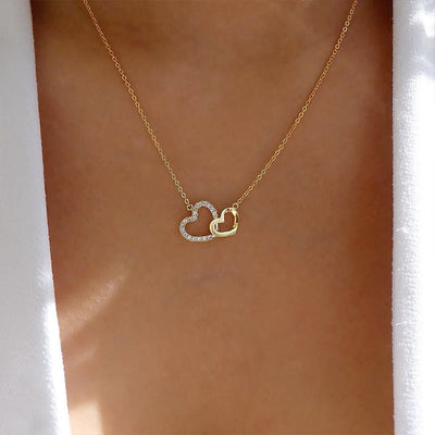 Colgante Del Amor en Oro y Plata