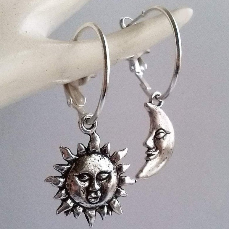 Pendientes Celestiales Sol y Luna