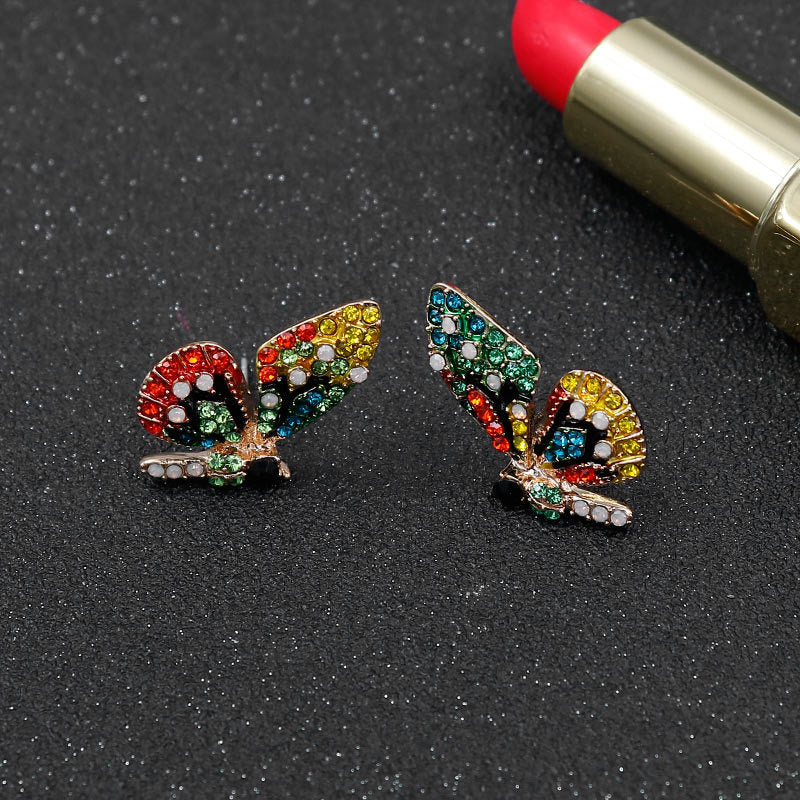 Aretes Mariposas Edición Limitada con Circonitas Incrustadas