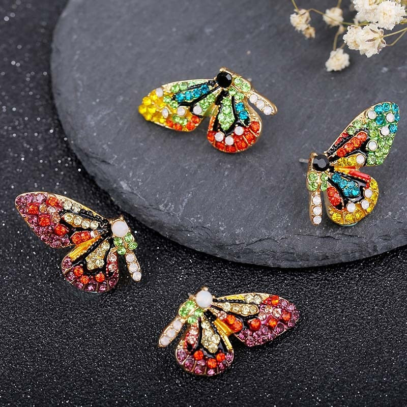 Aretes Mariposas Edición Limitada con Circonitas Incrustadas