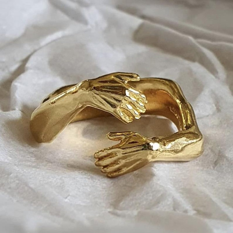 Anillo de Mano Vintage en Oro