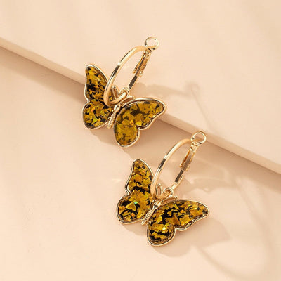 Aretes Mariposa de Cristal