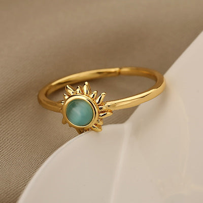 Anillo Ojo de Girasol en Oro