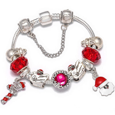 Pulsera Navidad Santa Claus en Plata