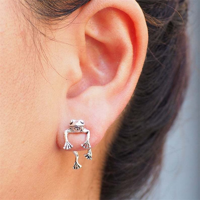 Aretes Ranita en Plata