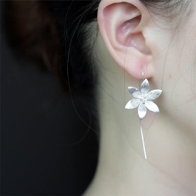 Pendientes Flor de Lotus de Plata 925