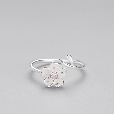 Anillo de Pétalo Ume en Plata 925