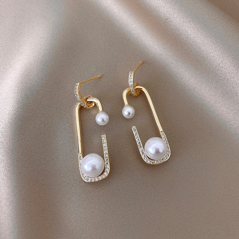 Pendientes de Perla Eloise en Oro