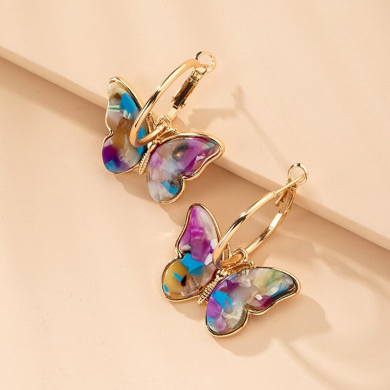 Aretes Mariposa de Cristal