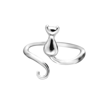 Anillo Gato con Botas en Plata