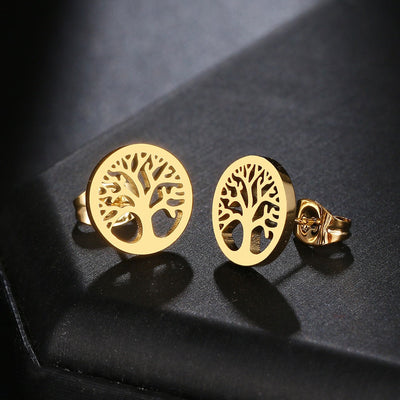 Pendientes Árbol de la Vida en Oro y Plata