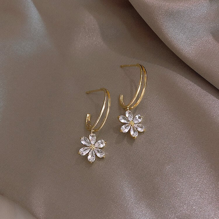 Pendientes de Cristal Daisy