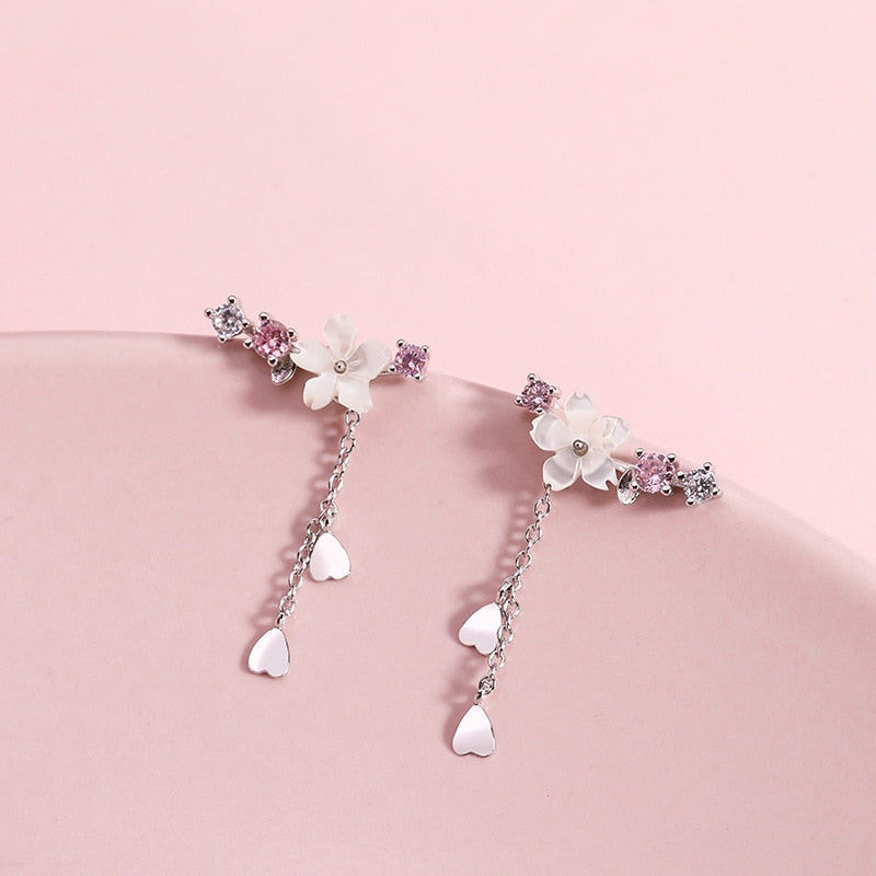 Pendientes de Cristal Florales