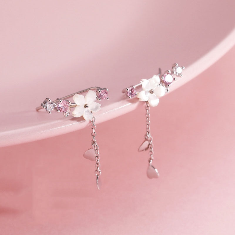 Pendientes de Cristal Florales