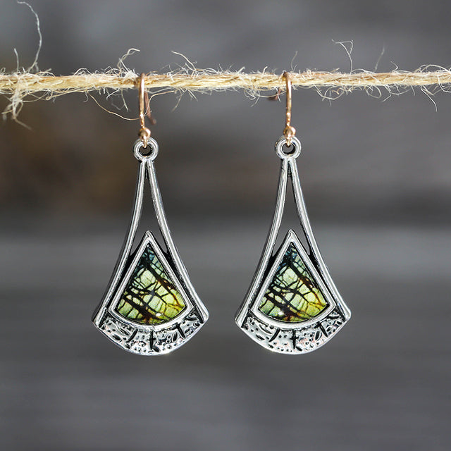 Aretes de Piedras Naturales en Plata