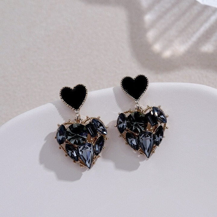 Pendientes de Cristal Negro