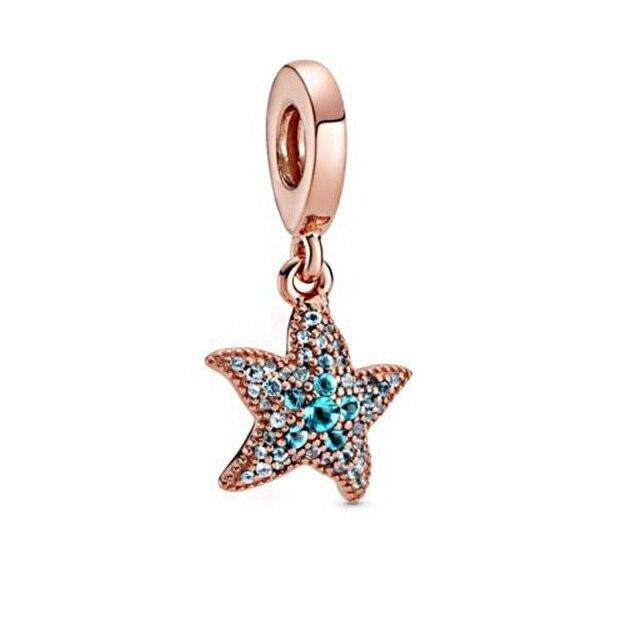 Charm Estrella de Mar en Baño Rose y Circonitas